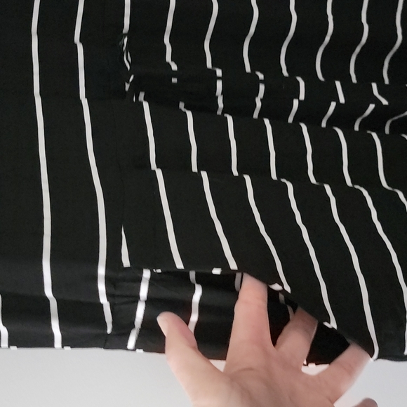 SOLD - NWT Black and White Striped Jumpsuit - Picture 2 of 7